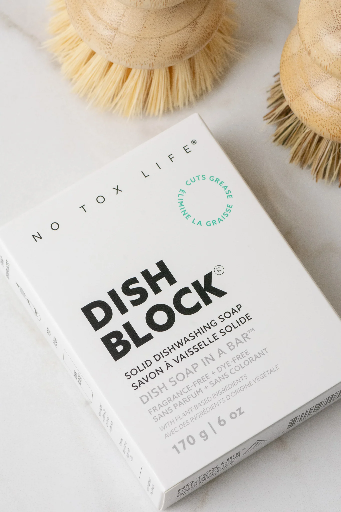 DISH BLOCK® solid dish soap - 6 oz (170g) bar - No Tox Life® - Image 4